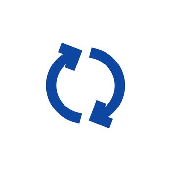 High-Impact Refresh Node solid icon for digital dashboards vector