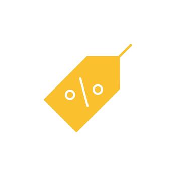 Primary Markdown Tool solid icon for interactive stores vector