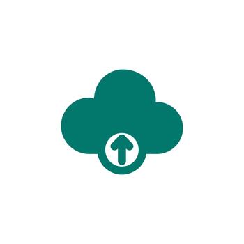 Professional server upload solid icon for web development vector