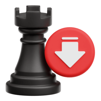 disminución ajedrez torre 3d icono aislado en transparente antecedentes png