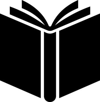 Classic Knowledge Book Solid vector