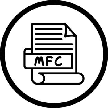 MFC Elegant Clean User Interface vector