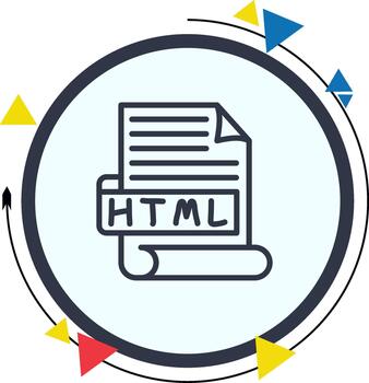 HTML Creative Bold Interface Symbol vector
