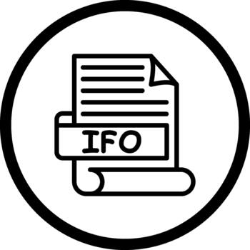 IFO Unique Web Interface Layout vector