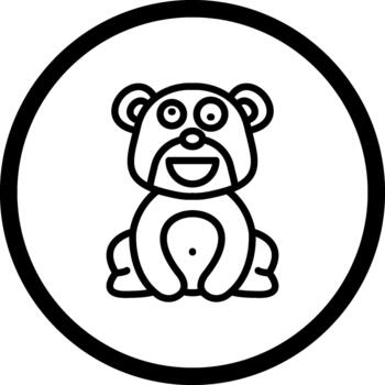 Crazy Bear Unique Web Interface Layout vector