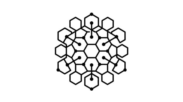 Geometric Hexagonal Pattern Abstract Design. vector