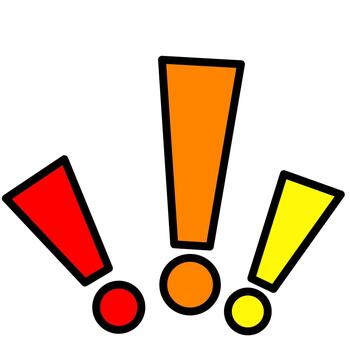 Exclamation Marks Comic Effect Filled Outline vector