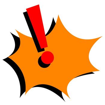 Shock Warning Effect Flat vector