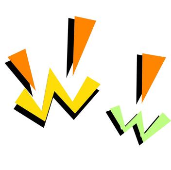 Shock Waves Comic Effect Flat vector