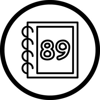 matemáticas ochenta nueve único creativo diseño vector