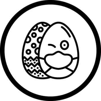 Easter Mask Egg Functional Clean Interface Feature vector