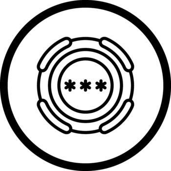 Pin Code Functional Flat Artwork vector