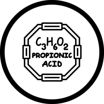 Propionic Acid Balanced User Interface Design vector