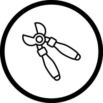 Wire Cutter Distinctive User Interface Element vector