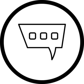 Comment Bubble Dynamic Creative Feature vector