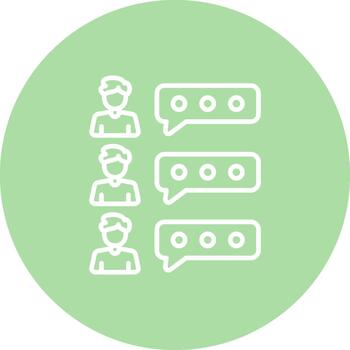 Comment Section Creative Bold User Interface Element vector