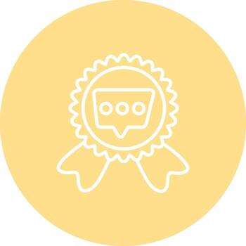 Comment Badge Unique Flat Digital Interface Style vector
