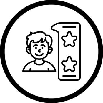 usuario revisión mínimo plano interfaz diseño vector