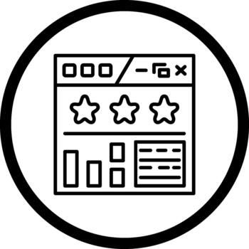 Review Dashboard Unique Web Interface Layout vector