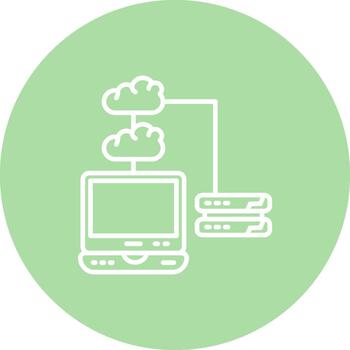 nube base de datos elegante creativo Arte composición vector