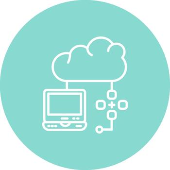 Cloud Computing Network Unique Custom Creative Concept vector