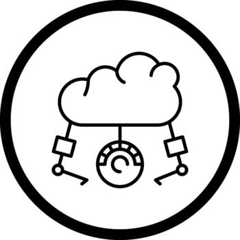 Cloud Load Testing Dynamic User Experience Element vector