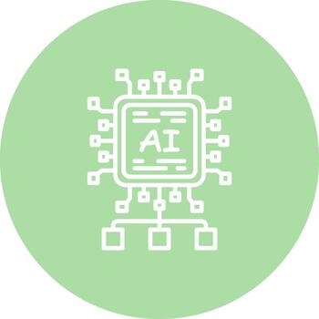 AI Algorithm Professional Minimal User Interface Shape vector