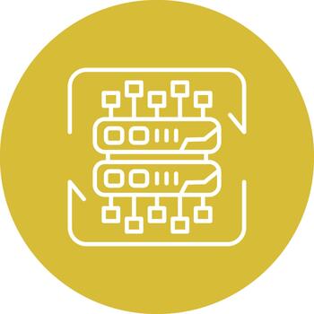 Data Processing Contemporary Flat Digital Element vector