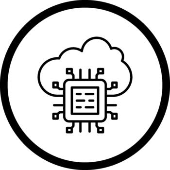 Cloud Computing Elegant Flat Graphic Illustration vector