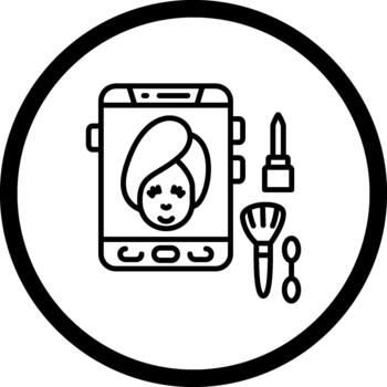 Makeup Tutorial Elegant Refined Layout vector