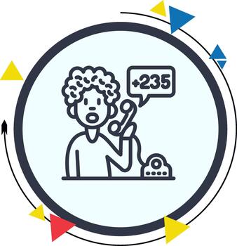 Chad Creative Bold Interface Design Element vector