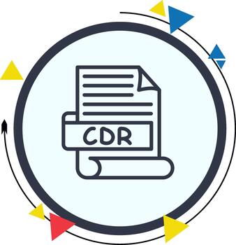 CDR Balanced Sharp Digital Layout vector