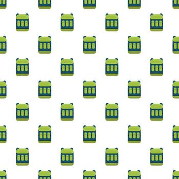 Backpack pattern creating a seamless background design vector