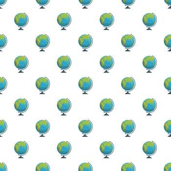 Earth globe map pattern seamless background vector