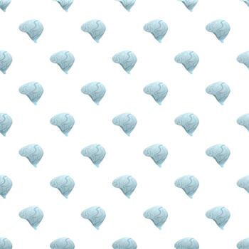 cerebro sin costura modelo representando mente y inteligencia vector