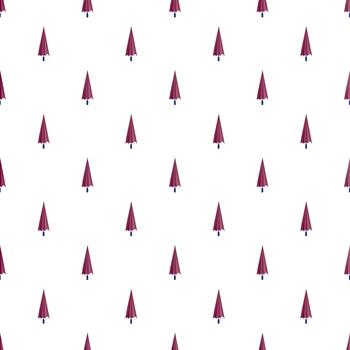 Abstract umbrella pattern repeating on white background vector