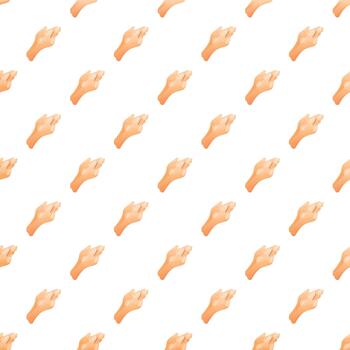 Clapping hands gesture seamless pattern repeating background vector