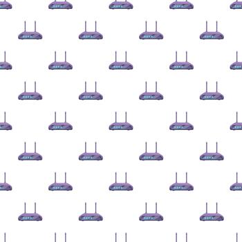Wireless router seamless pattern creating network background vector