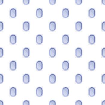 Blue plastic rectangular containers repeating pattern background vector
