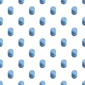 Blue push button pattern for technology background vector