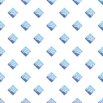 Artificial intelligence brain network seamless pattern background vector