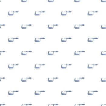 Micrometer tools repeating pattern symbolizing precision engineering vector