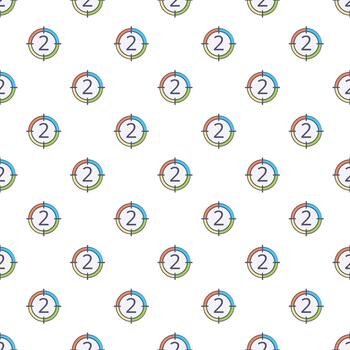 digital cuenta regresiva número dos Temporizador sin costura modelo vector