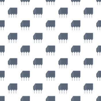Electronic components creating a seamless pattern background vector