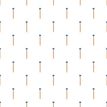 Chisel tool seamless pattern on white background vector