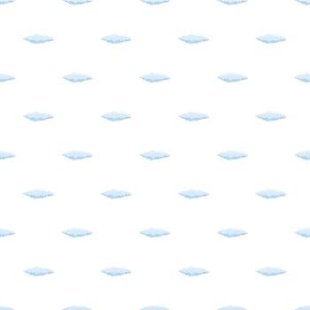 Flat cloud pattern creating simple sky background vector