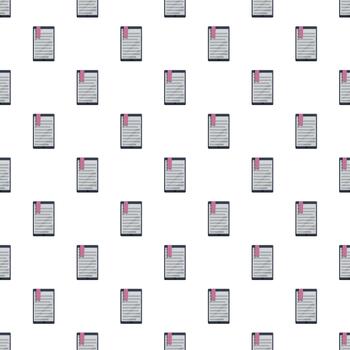 E reader devices displaying books seamless pattern background vector