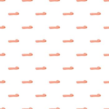 Rolled bacon slice seamless pattern background texture vector