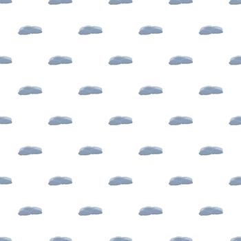 Cloud seamless pattern on white background vector