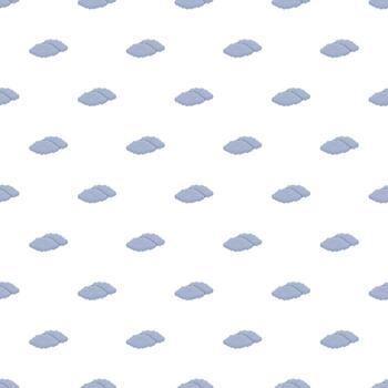 Flat design clouds creating a seamless pattern background vector